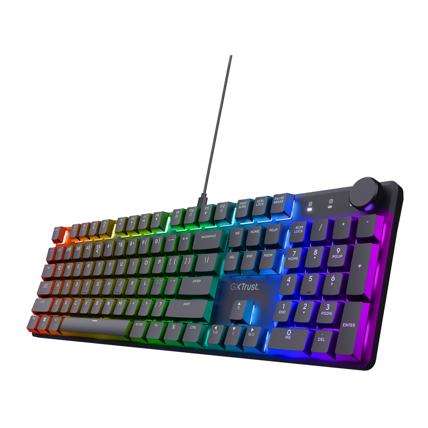 Trust GXT 866 Torix keyboard USB QWERTY UK English Black