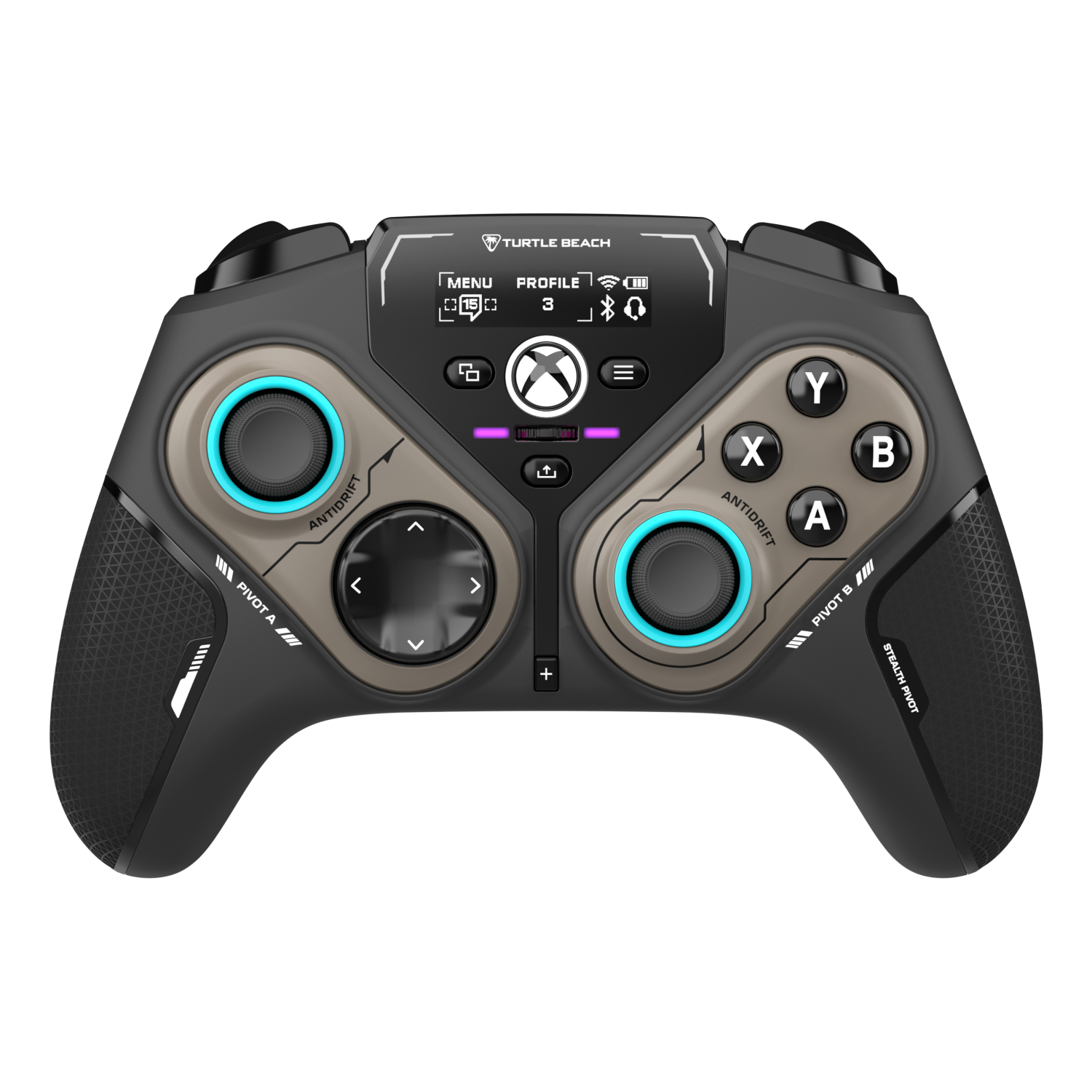 Turtle Beach Stealth Pivot Wireless Smart Game Controller with Rotating Modules, Display Dashboard, Hall-Effect Sticks, Remappable Buttons for Windows PC, Xbox Series X or S and Xbox One