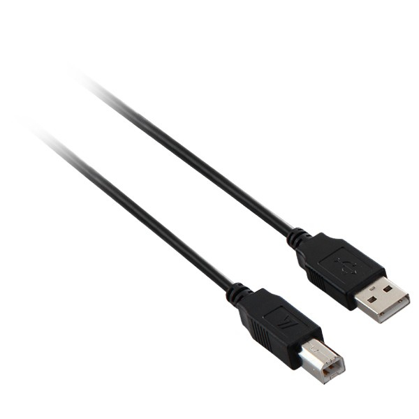 V7 USB 2.0 Cable USB A to B (m/m) black 5m