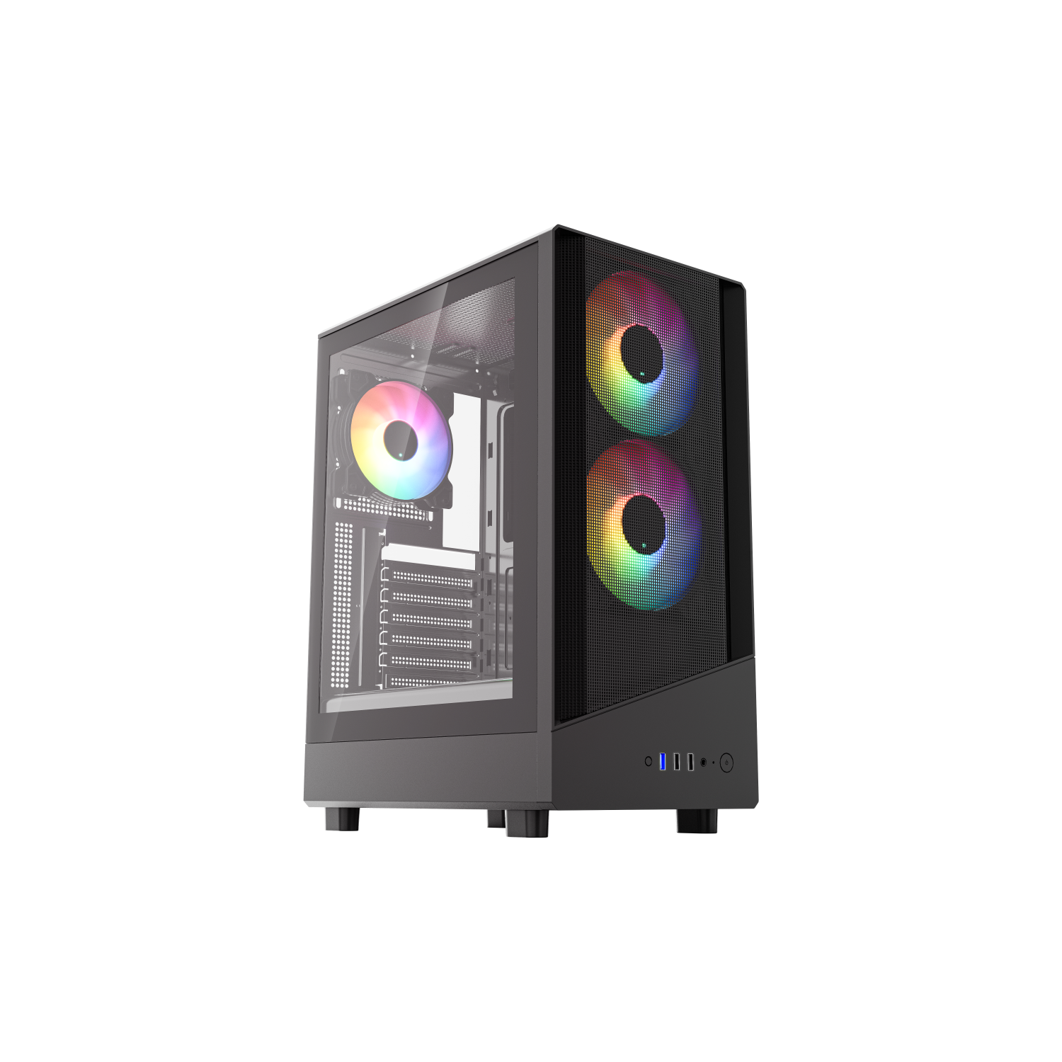 VIDA SPIRE ATX BLACK GAMING CASE