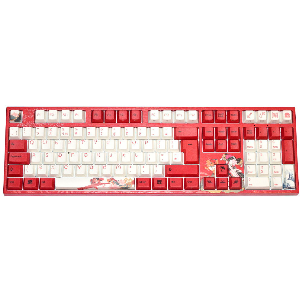 Varmilo V111 UK VA109M V2 Koi PBT Backlit MX Silent Red Linear Keyboard