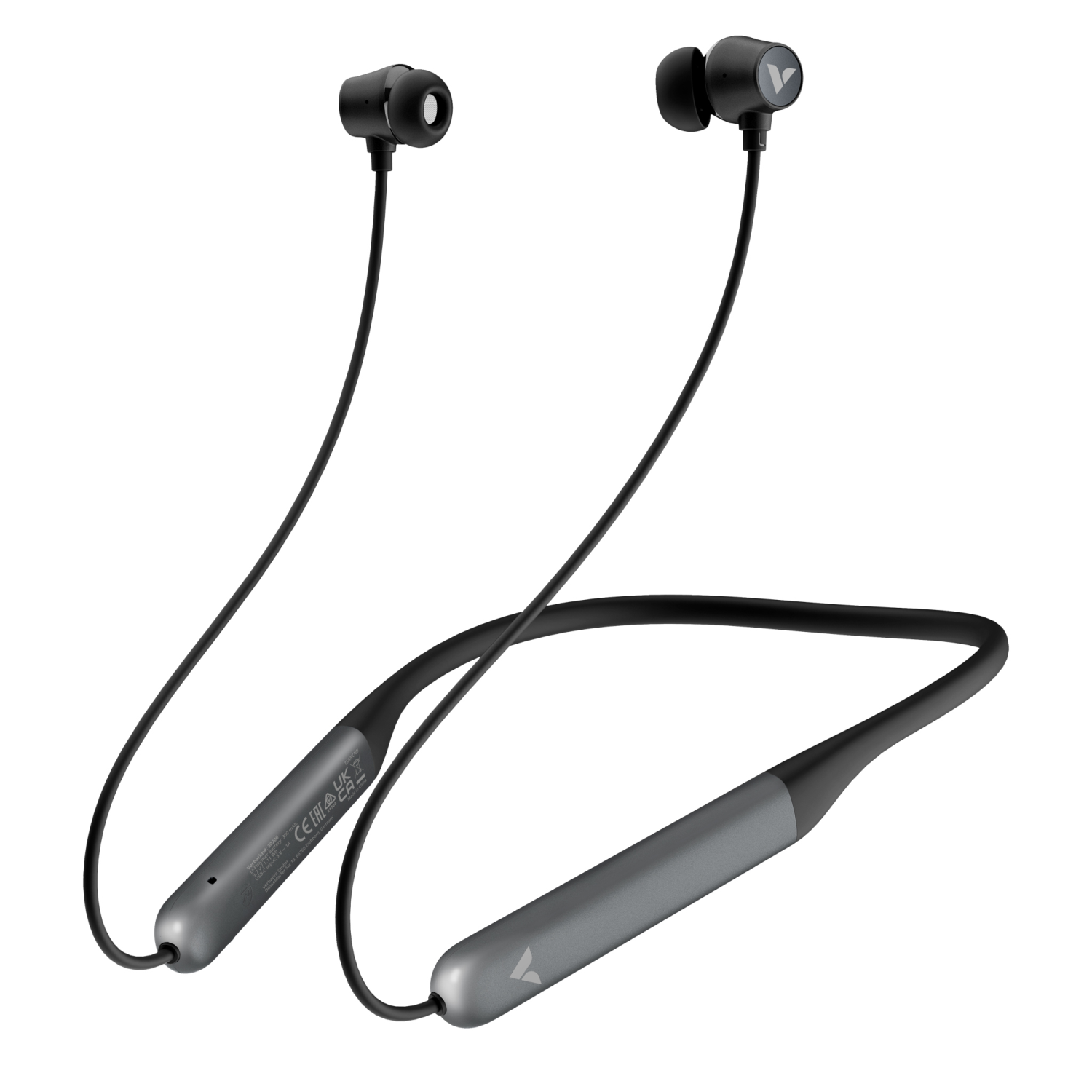 Verbatim (30205) TruSound ANC Neckband Earbuds Wireless Bluetooth 5.4 Active Noise Cancellation - Black