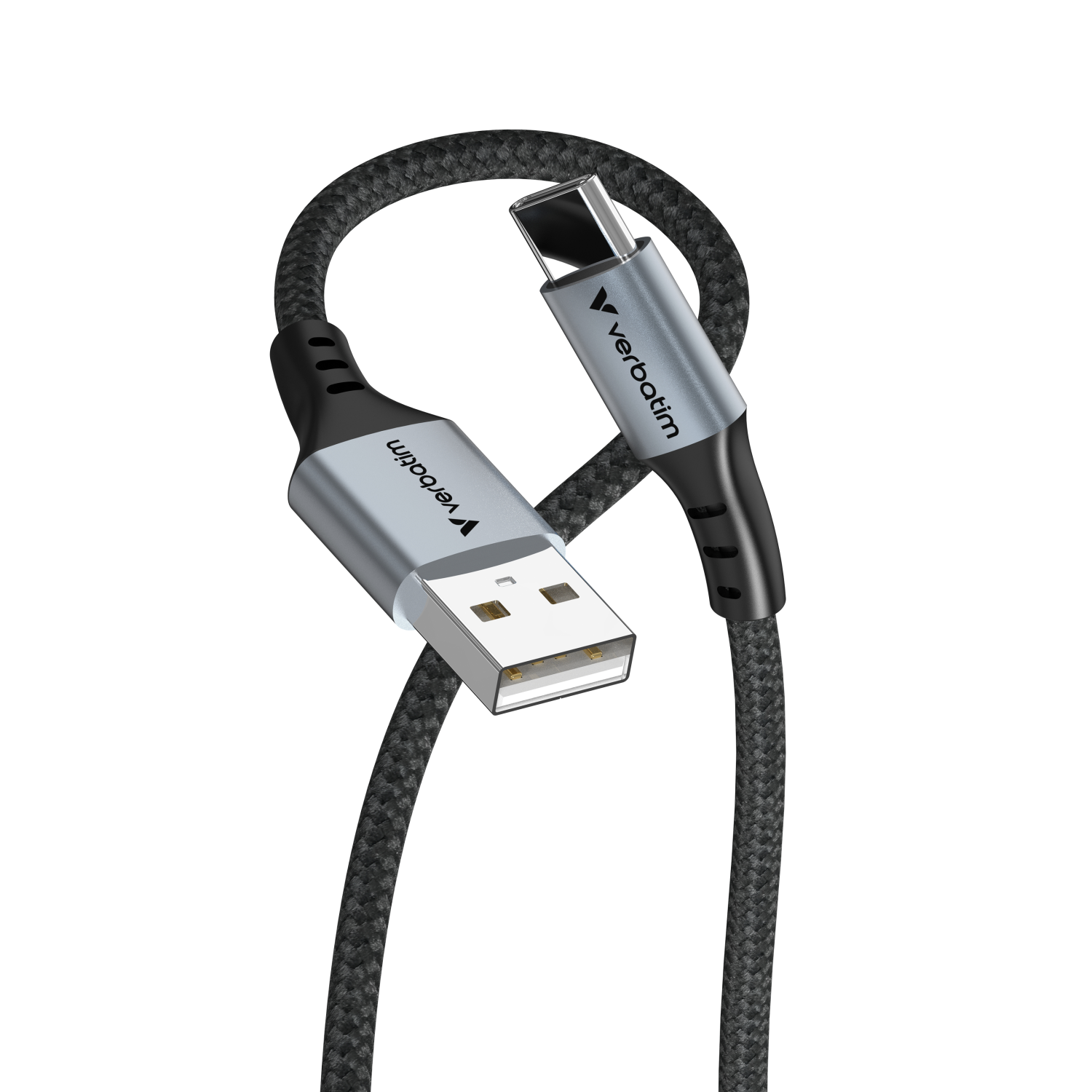 VERBATIM Sync & Charge 18W USB-A to USB-C Cable - Black