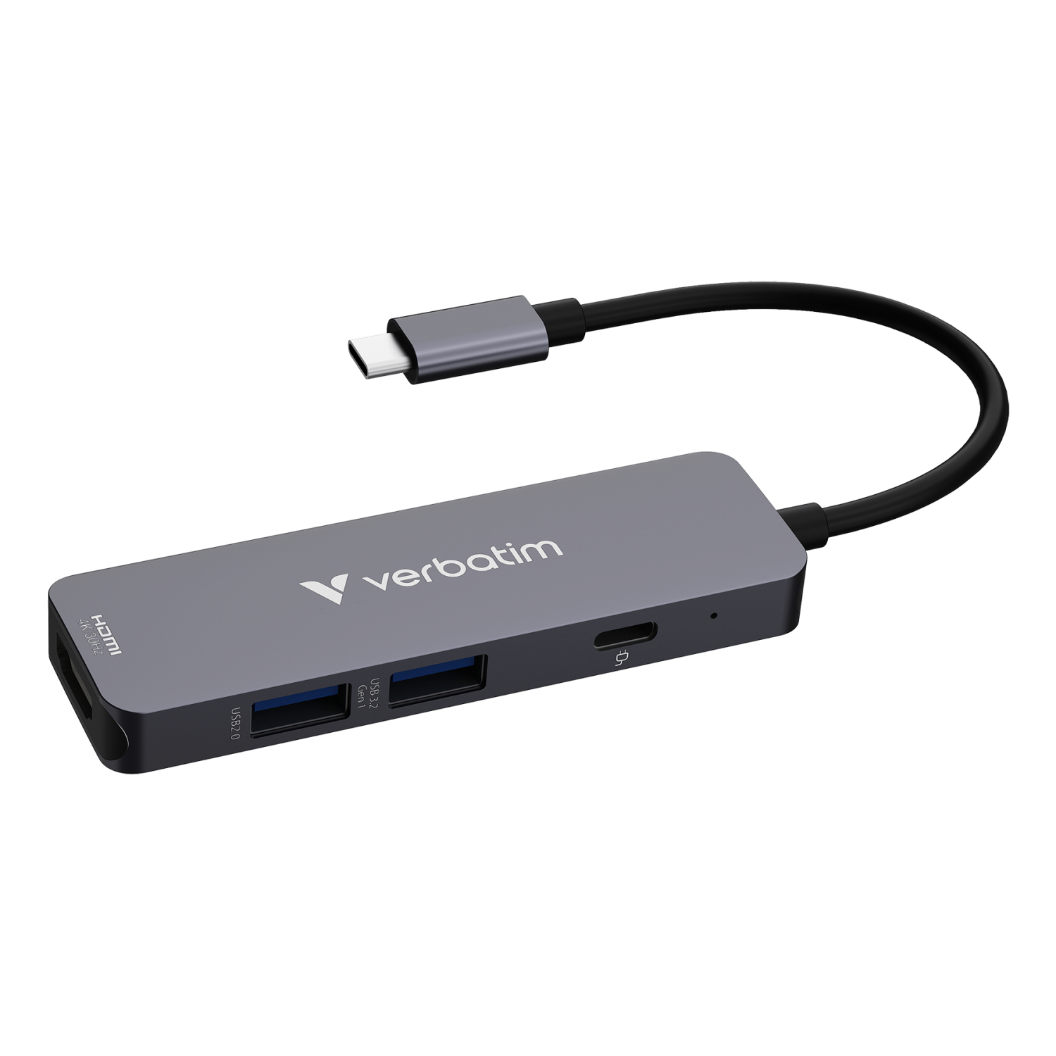 Verbatim USB-C Essentials Multiport Hub 4 ports: HDMI, USB-C PD, USB-A 3.2 Gen 1, USB-A