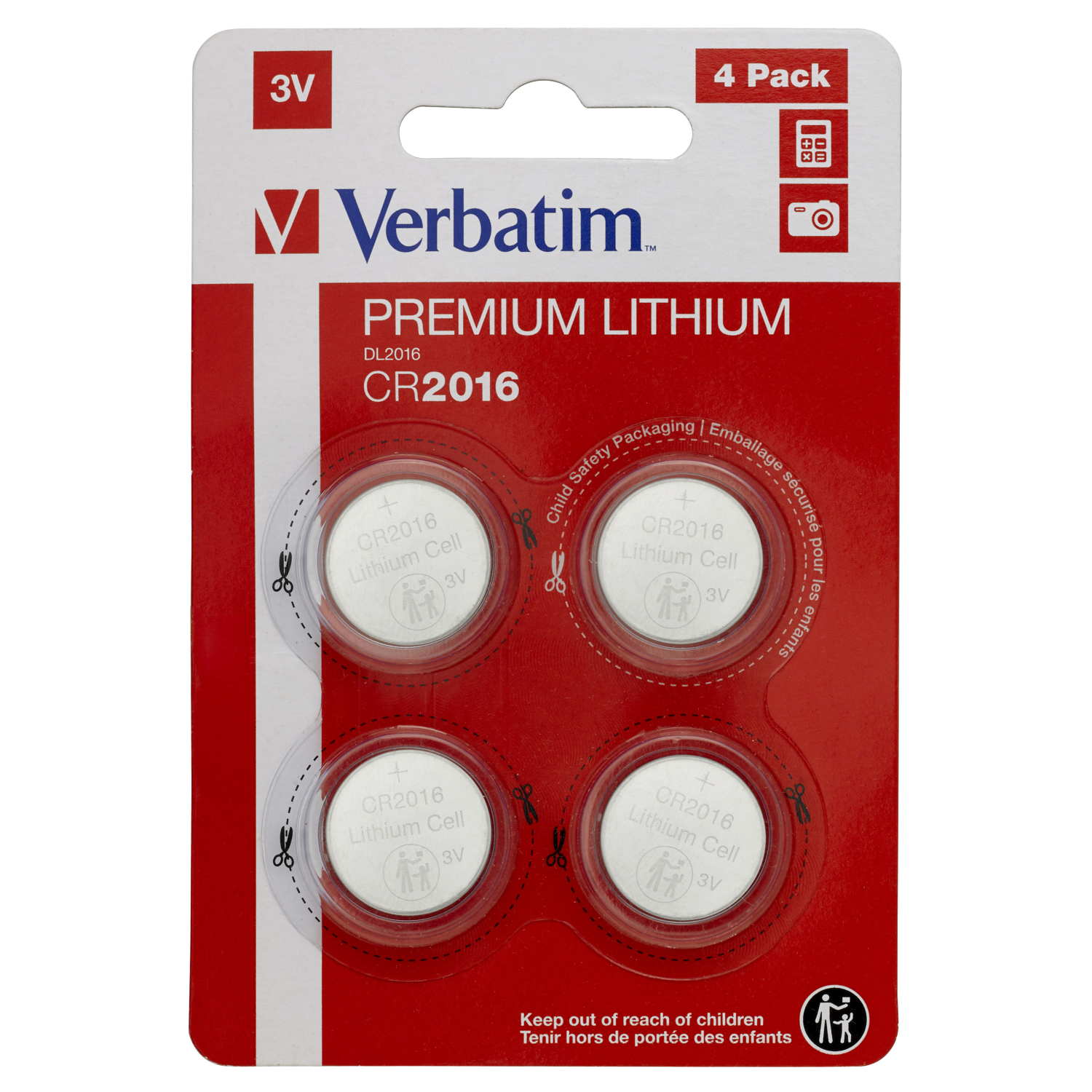 Verbatim CR2016 Household Batteries - Silver
