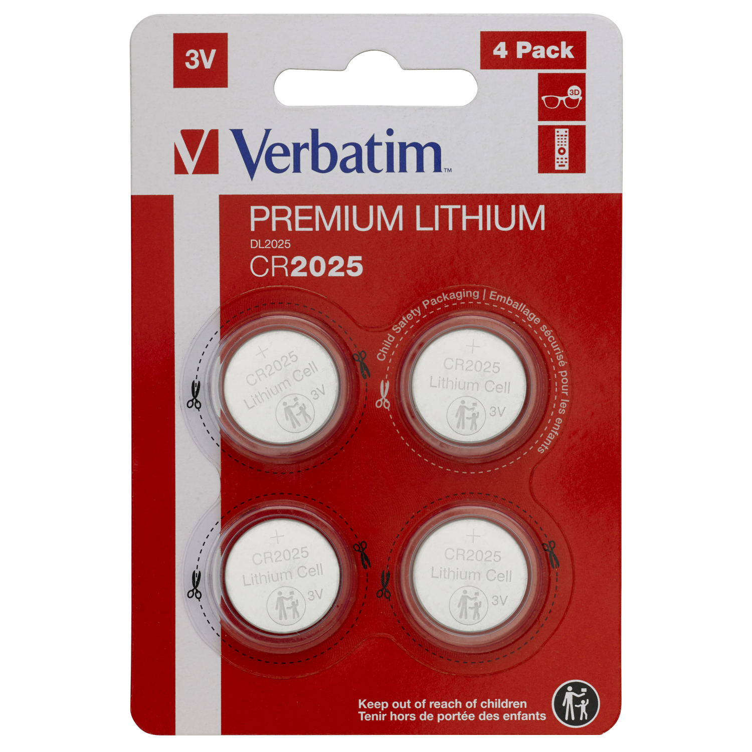 Verbatim CR2025 Household Batteries - Silver