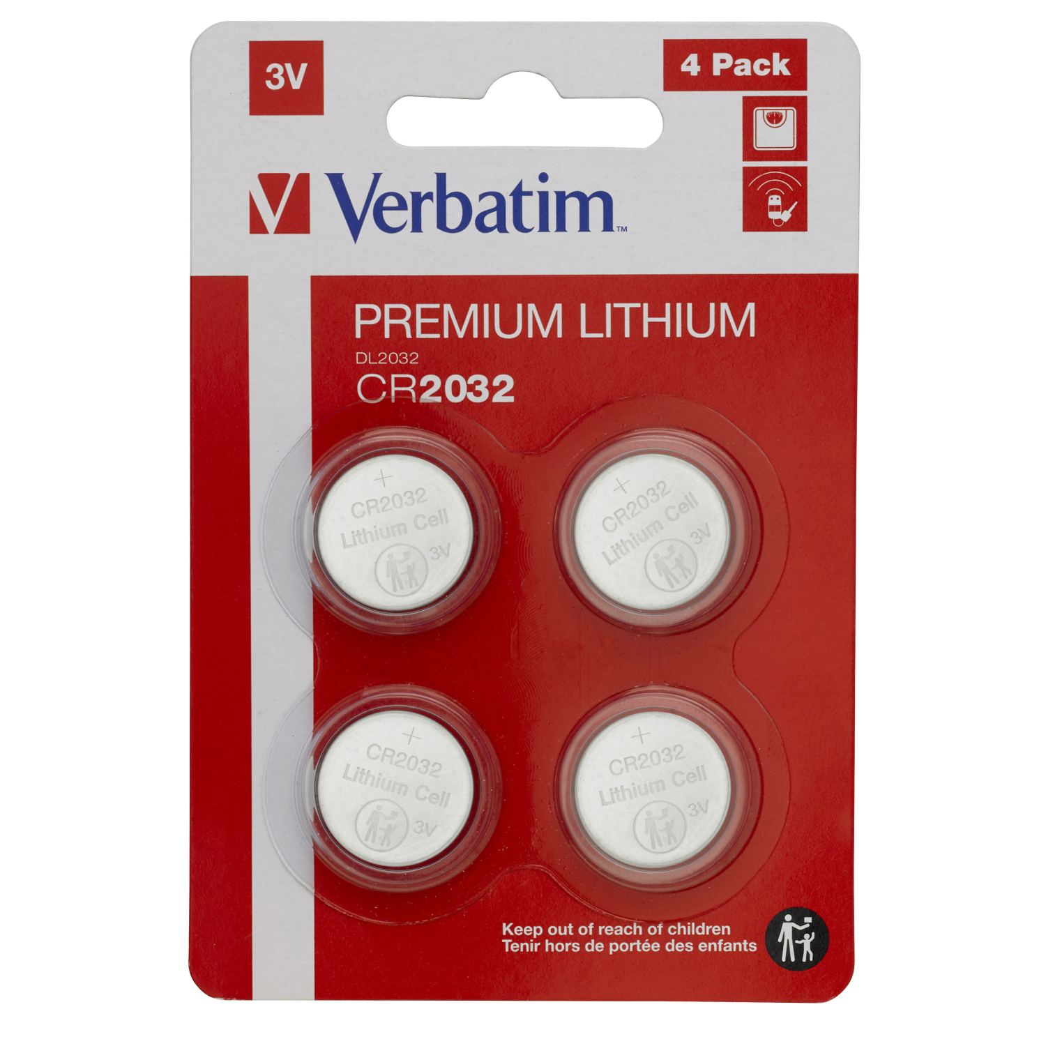 Verbatim CR2032 Household Batteries - Silver