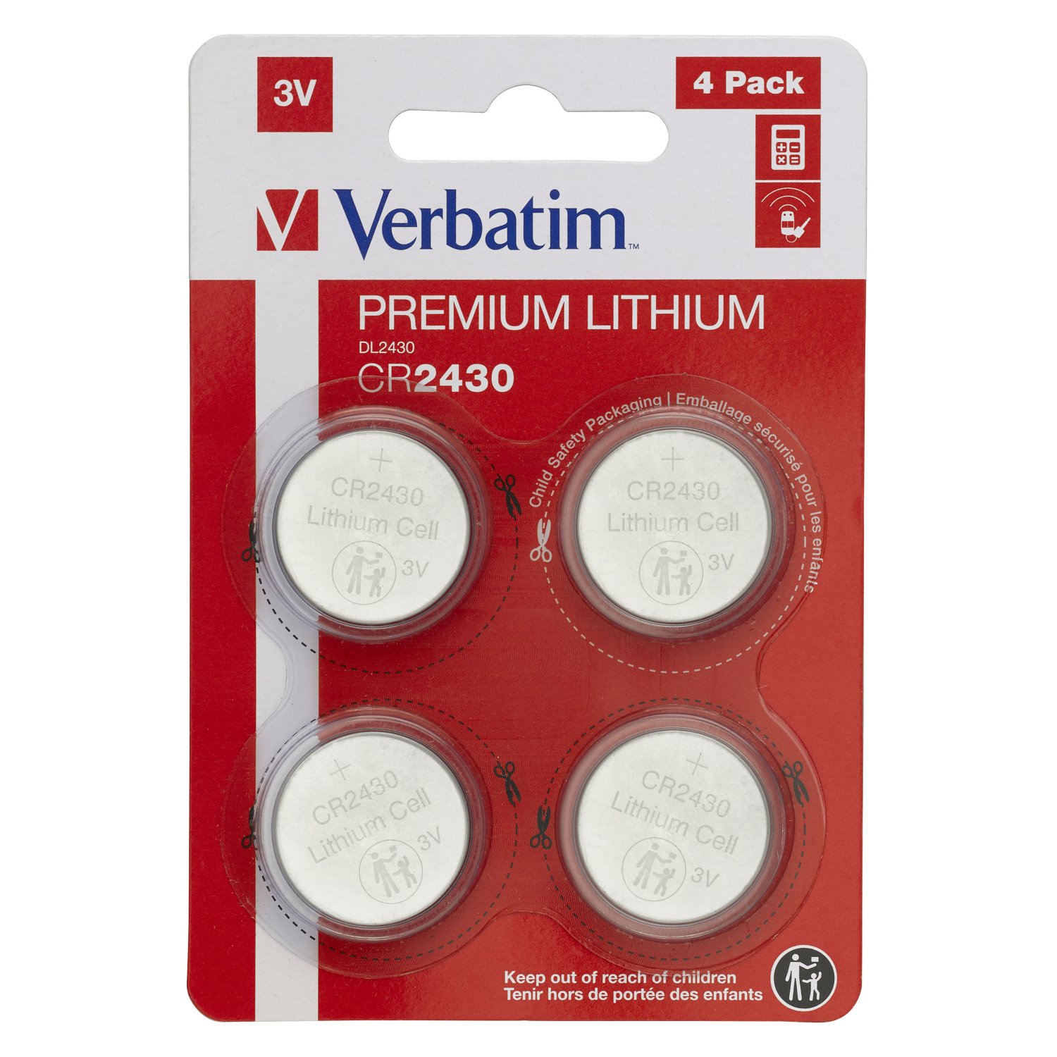 Verbatim CR2430 Household Batteries - Silver
