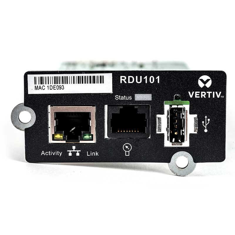 Vertiv RDU101 Network Cards - Black