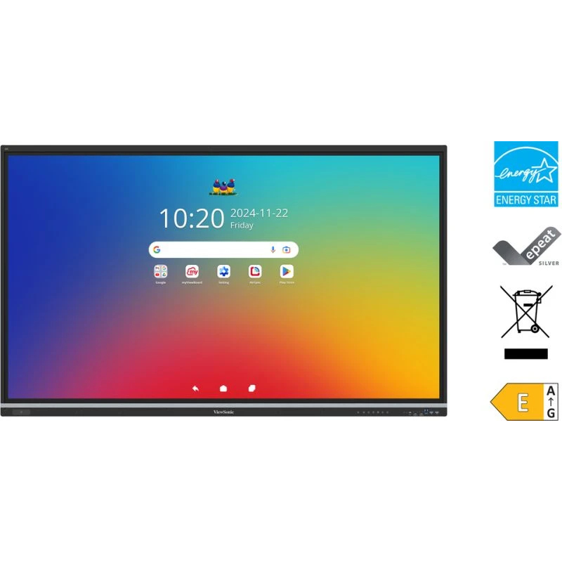 Viewsonic 8-array Interactive Whiteboards - 75 Inches - Black