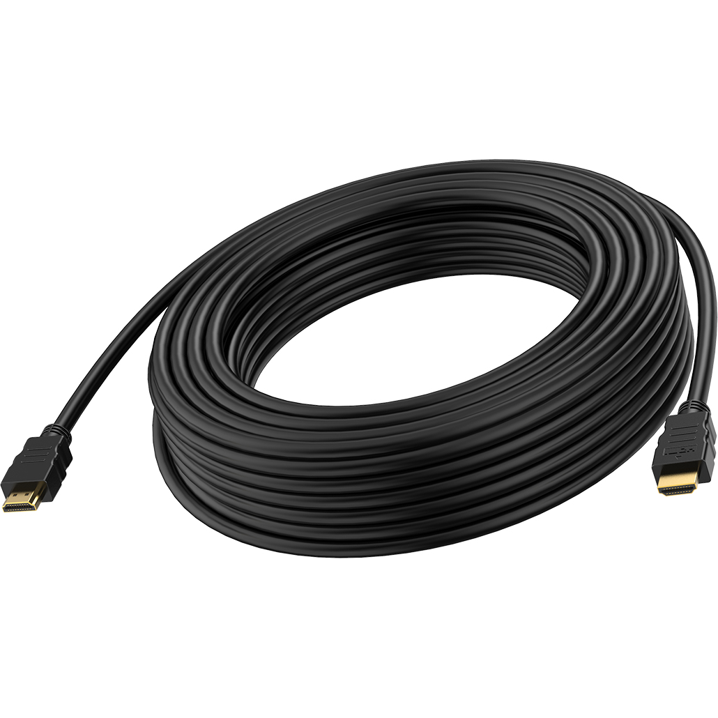 Vision Professional installation-grade HDMI cable - LIFETIME WARRANTY - 8K @ 30 Hz - HDMI version 2.1 - 48 Gbps - double shielded - gold plated connectors - HDMI (M) to HDMI (M) - outer diameter 8 mm - 26 AWG - 10 m - black