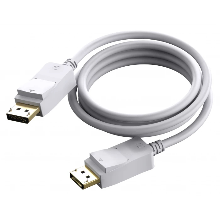 Vision 2MDP8K DisplayPort Cables - White