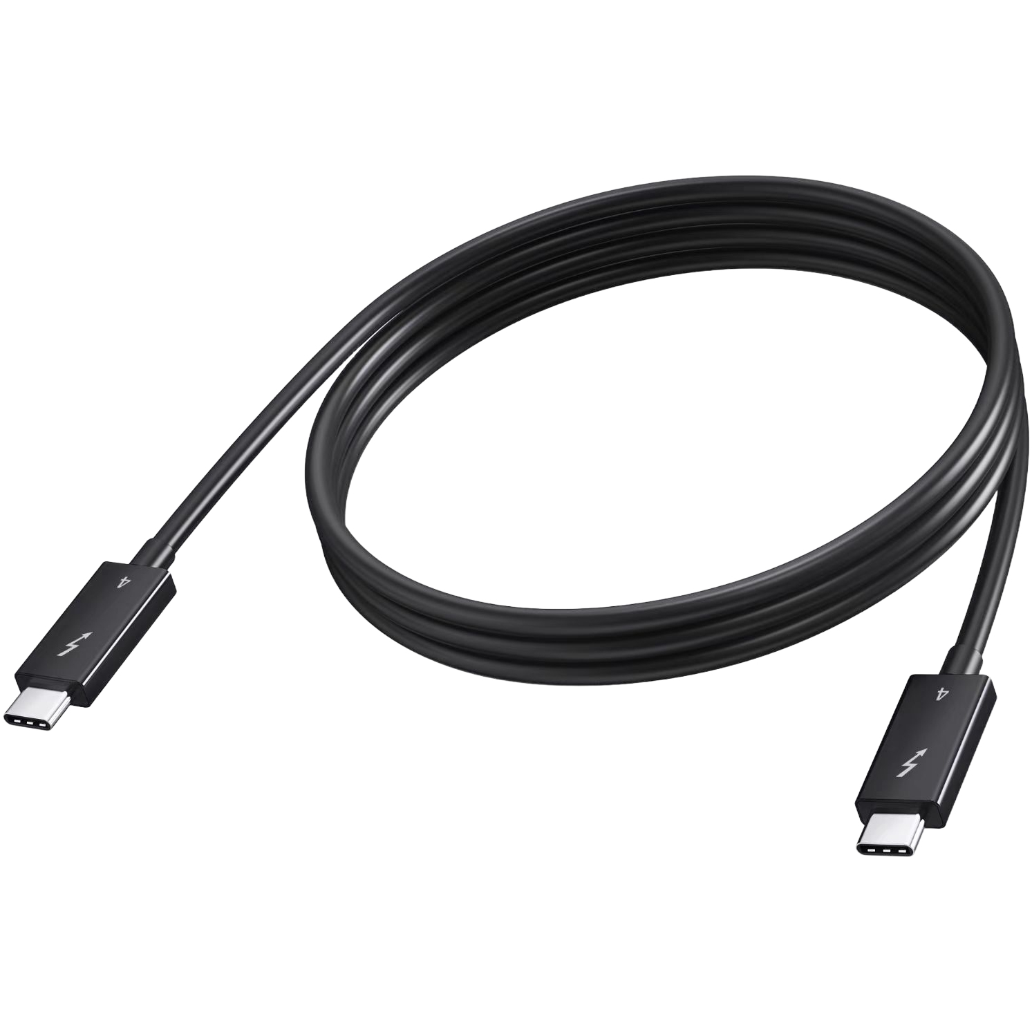Vision 2m Black USBC Thunderbolt 4 Cable