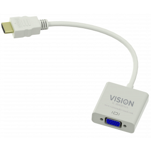 Vision TC-HDMIVGA video cable adapter VGA (D-Sub) HDMI Type A (Standard) White