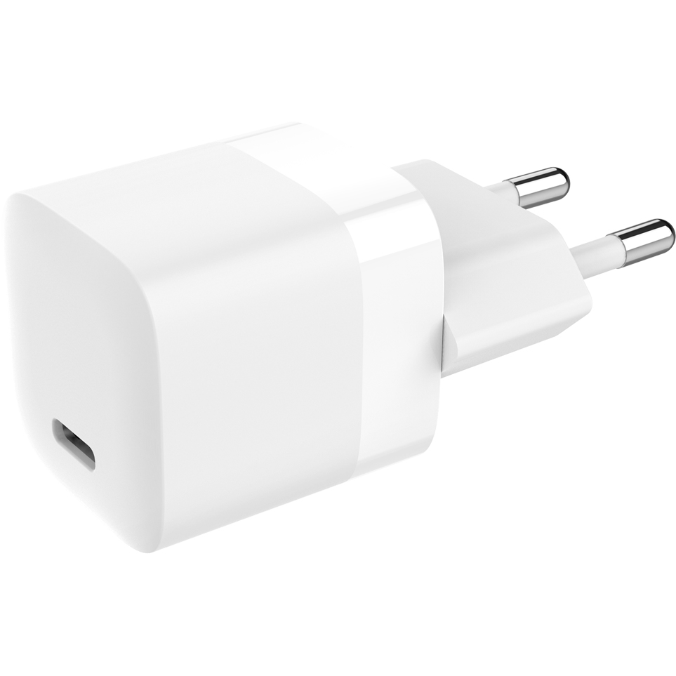 Vision USB-C Charger with EU Plug power adapter/inverter Universal 30 W White