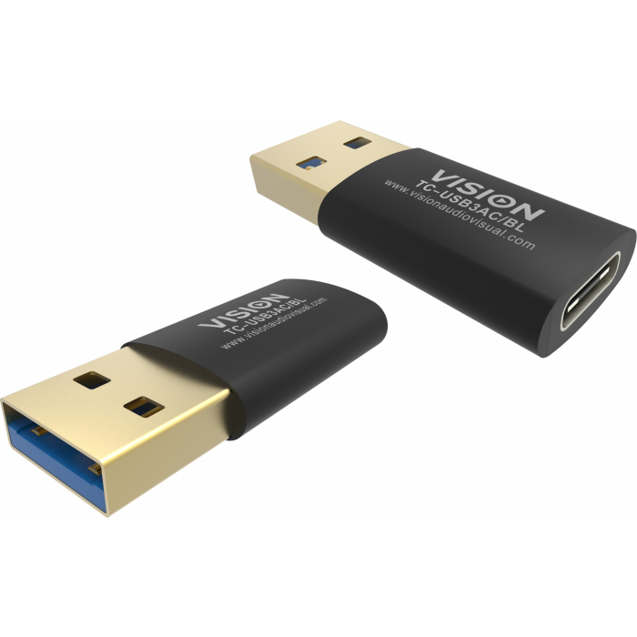 Vision TC-USB3AC Cable Gender Changers - Black