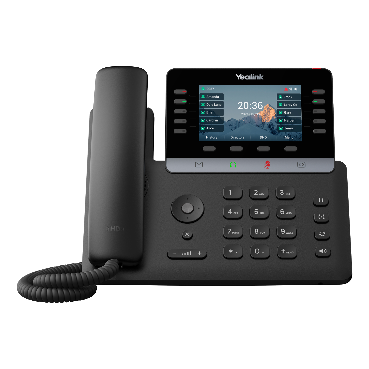 Yealink T74W IP Phones - 4.3 Inches - Black