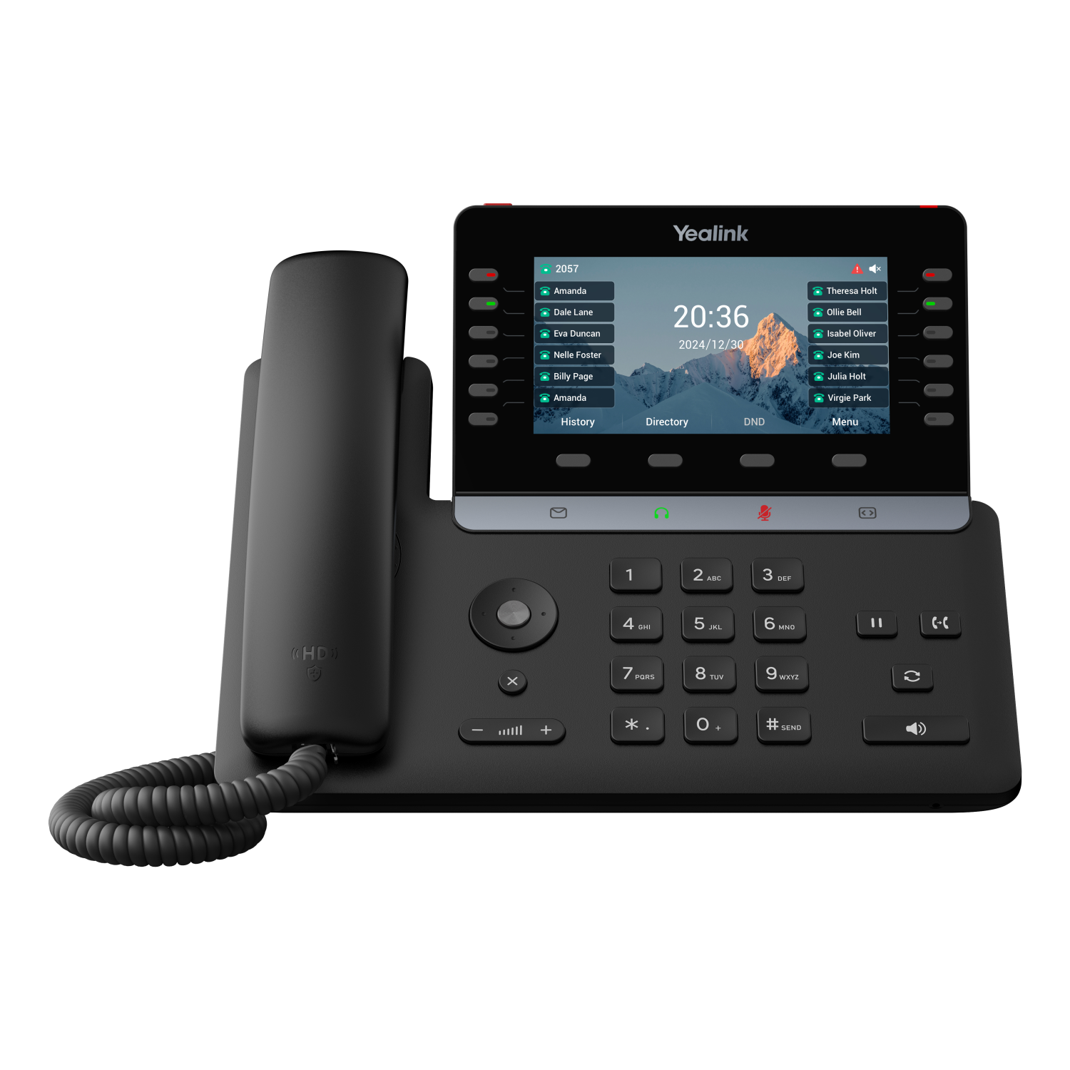 Yealink T85W IP Phones - 5.5 Inches - Black