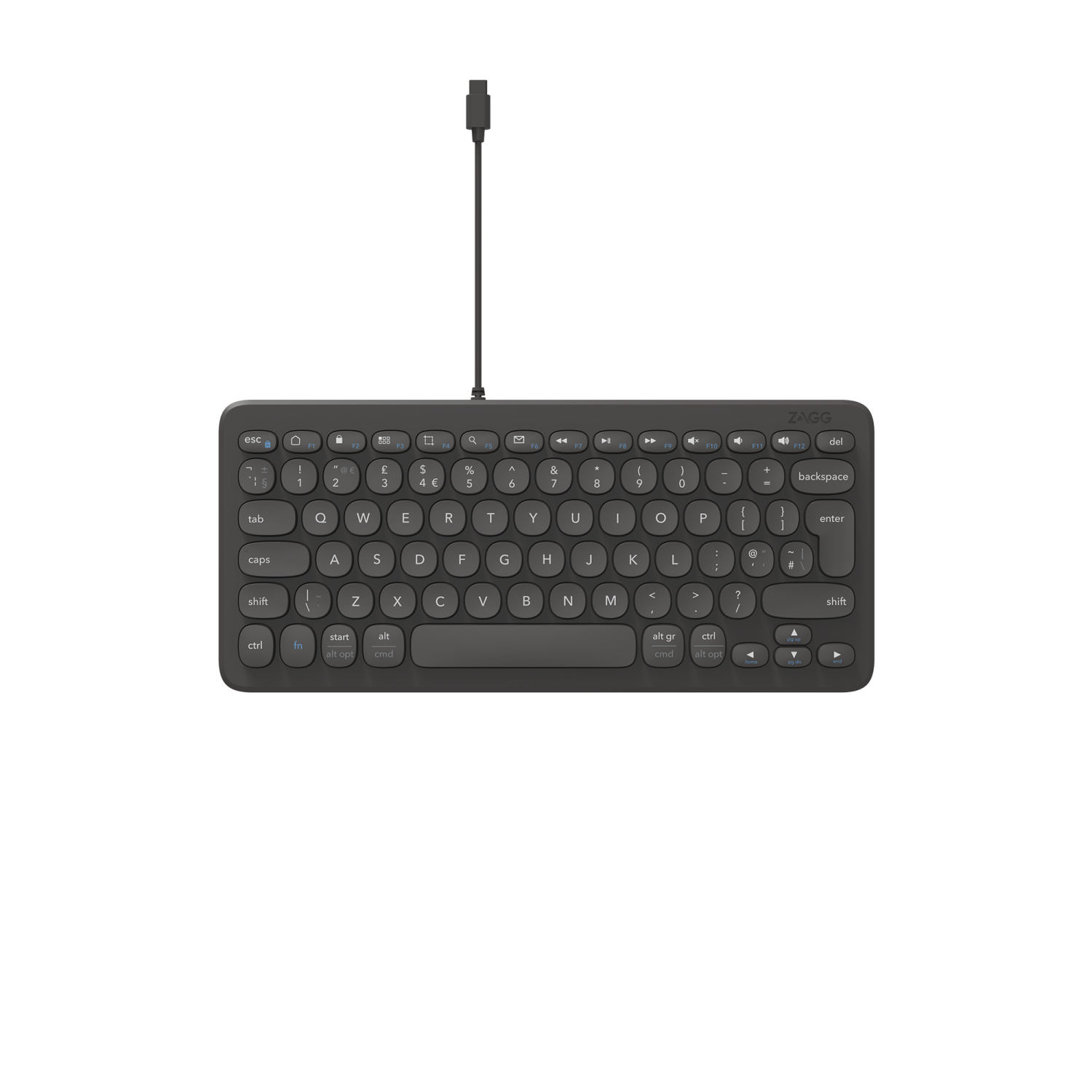 ZAGG Connect 12C keyboard Universal USB QWERTY UK English Black