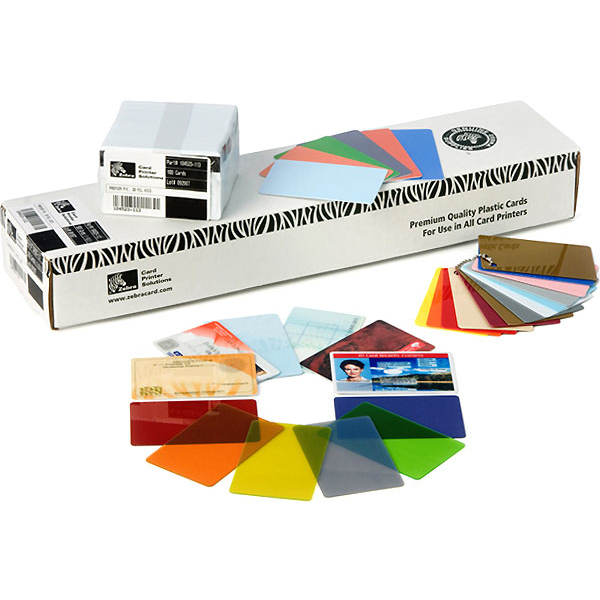 Zebra 40mil Blank Plastic Cards