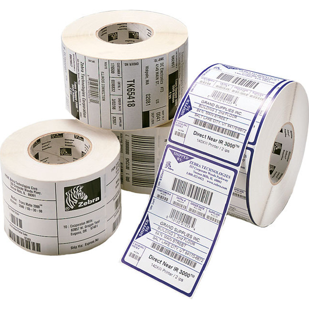 Zebra 2000T Printer Labels - White