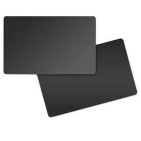 Zebra CARD,FOOD SAFE PVC,30 MIL,BLACK/BLACK,GLOSSY 500 BOX