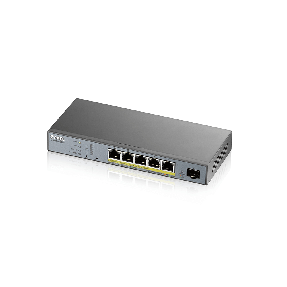 ZyXEL GS1350-6HP Network Switches - Grey