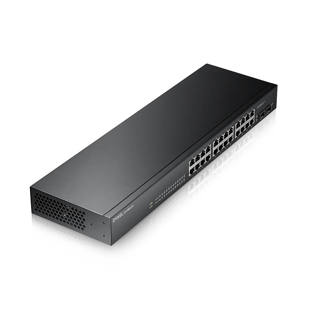 ZyXEL GS-1900-24 Network Switches - Black