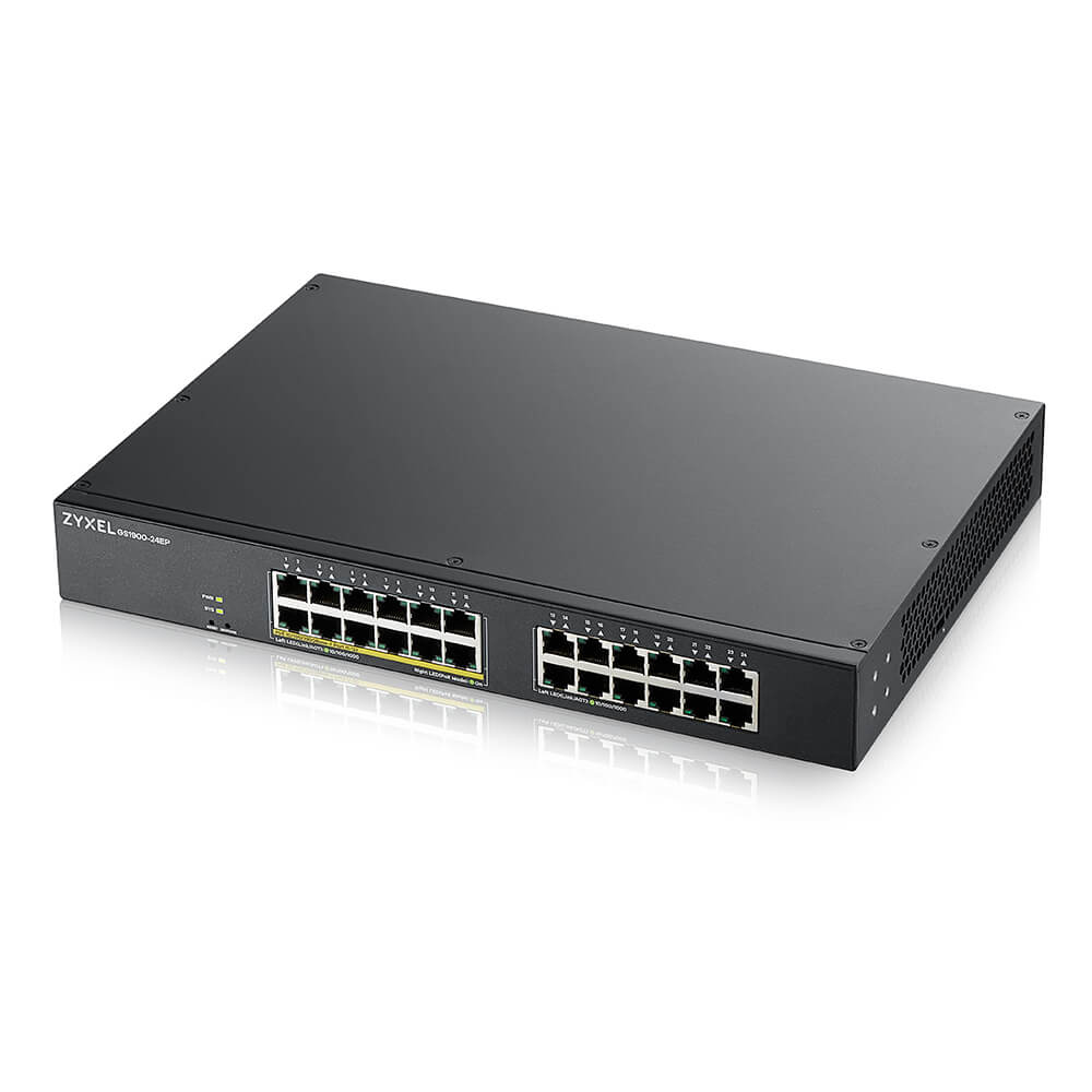 ZyXEL GS1900-24EP Network Switches - Black