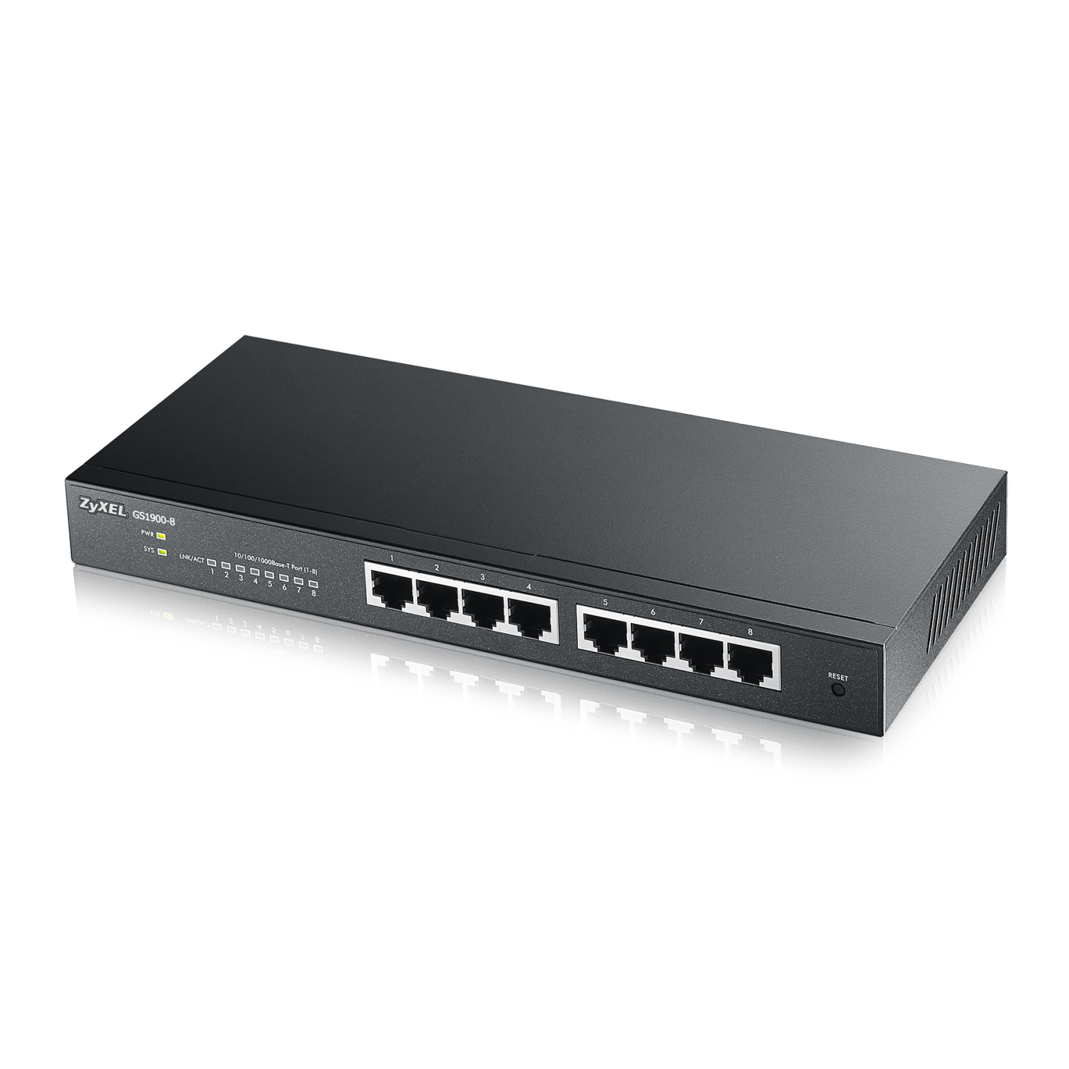 Zyxel GS1900-8 Network Switches - Black