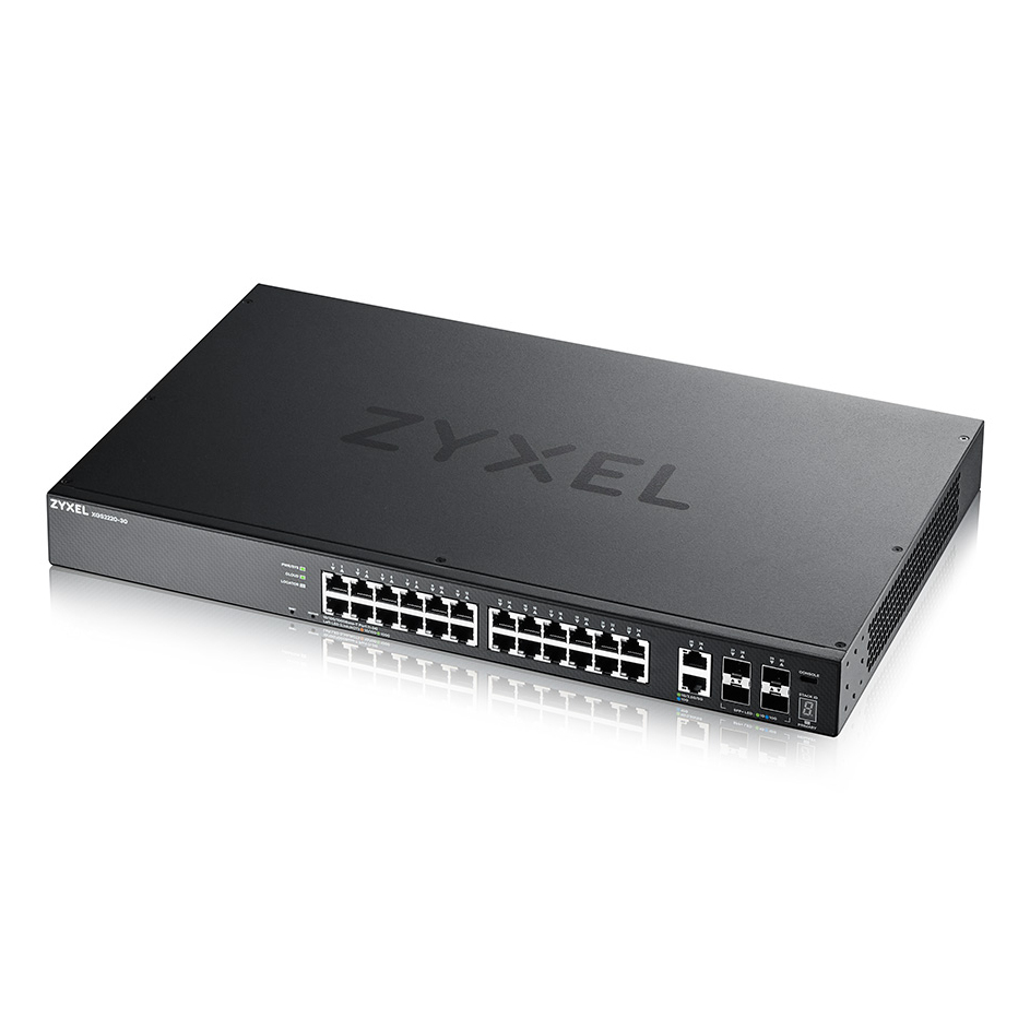 ZyXEL XGS2220-30 Network Switches - 1024MB - Black