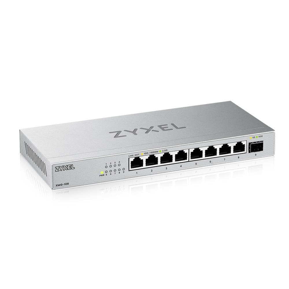Zyxel XMG-108 Network Switches - Silver