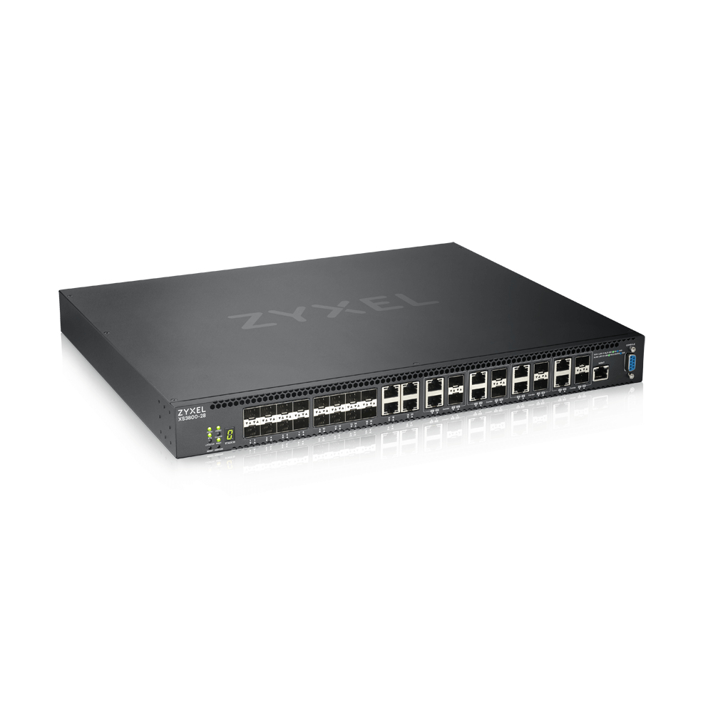 ZyXEL XS3800-28 Network Switches - 8000MB - Black