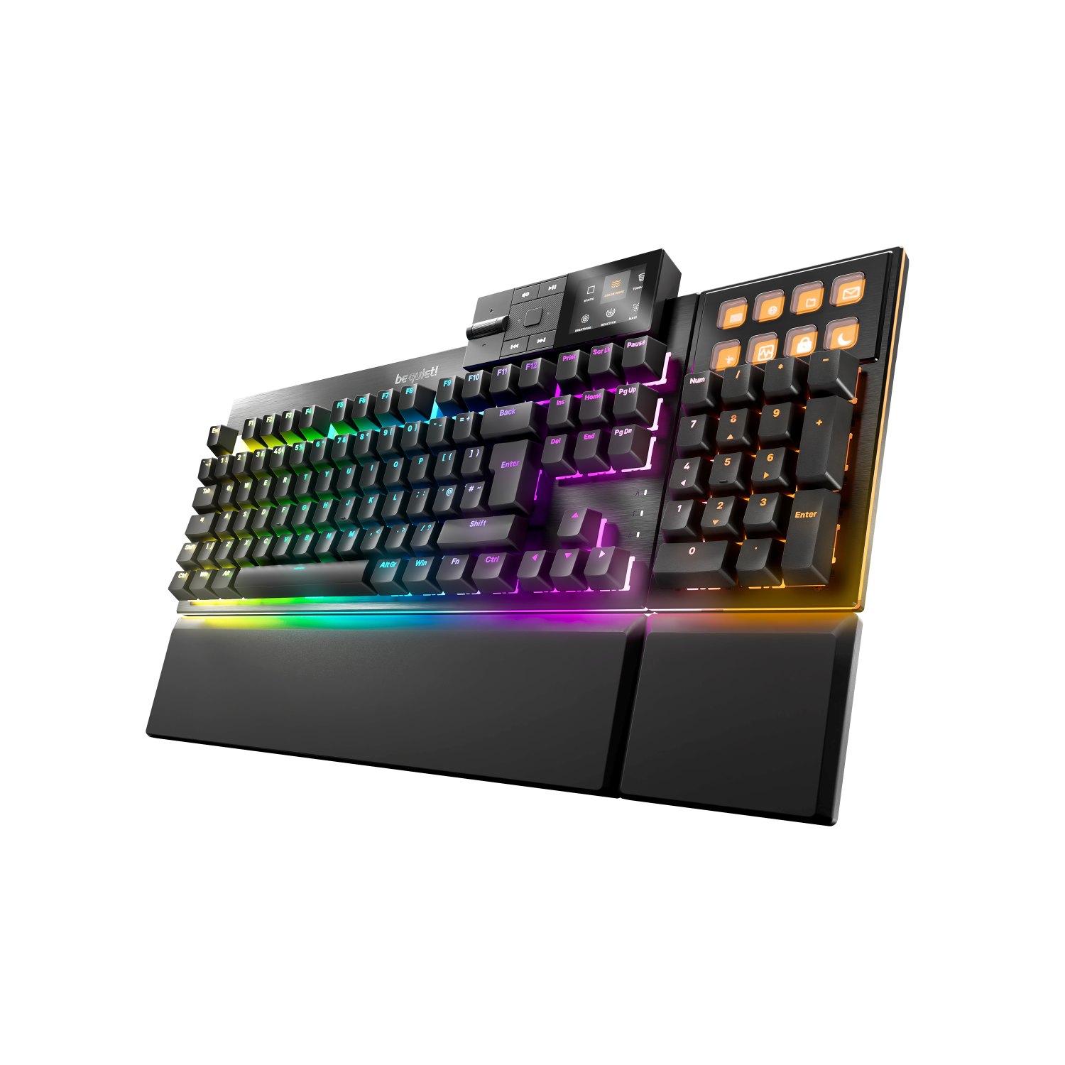 be quiet! Dark Mount Silent Tactile UK ISO keyboard Gaming USB QWERTY UK English Black