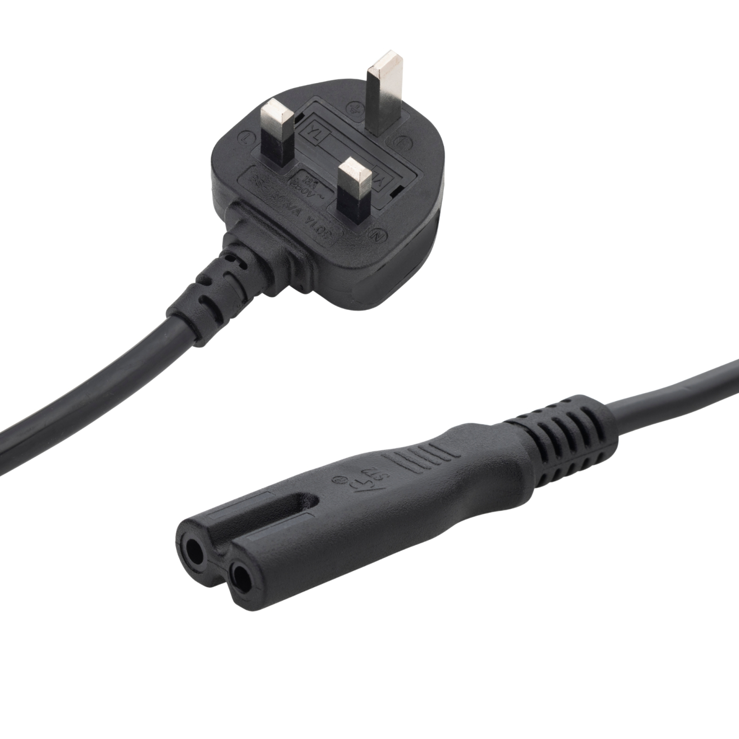 connektgear 2m UK Mains Power Cable UK Plug to C7 (Figure 8) Socket