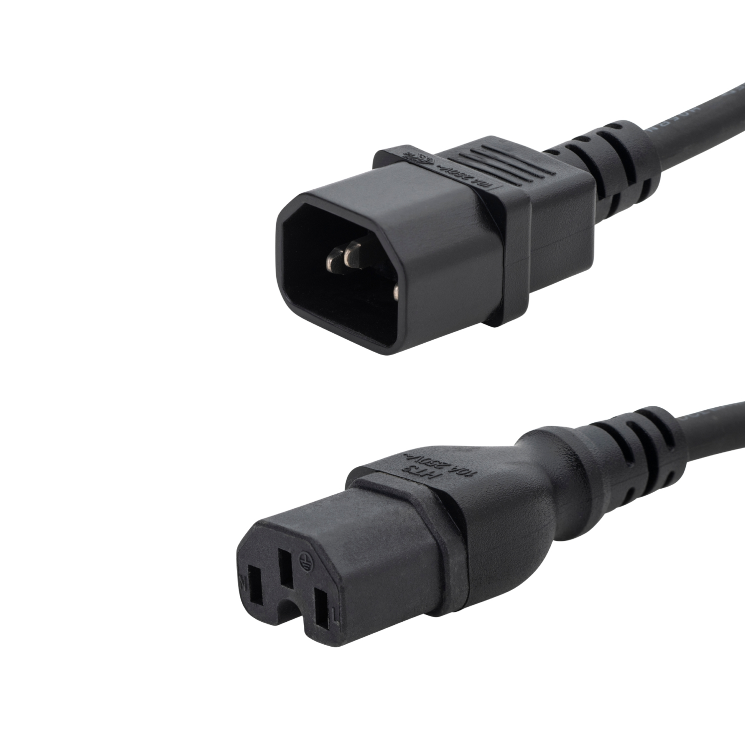 connektgear 3m Mains Extension Hot Rated Power Cable - C14 Plug to C15 Socket