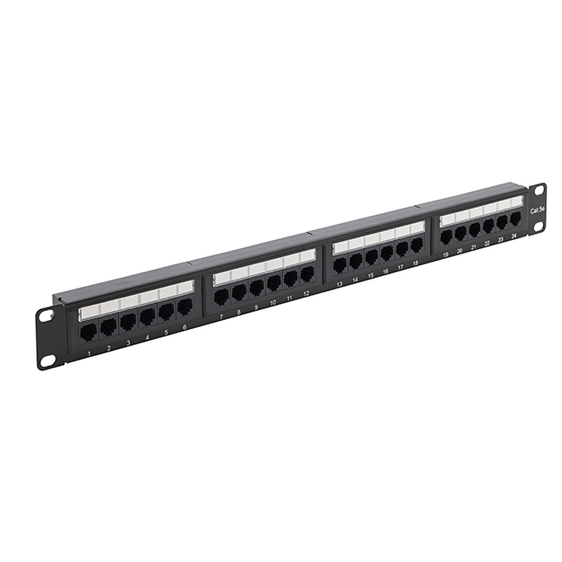 connektgear Cat5e Patch Panels - Black