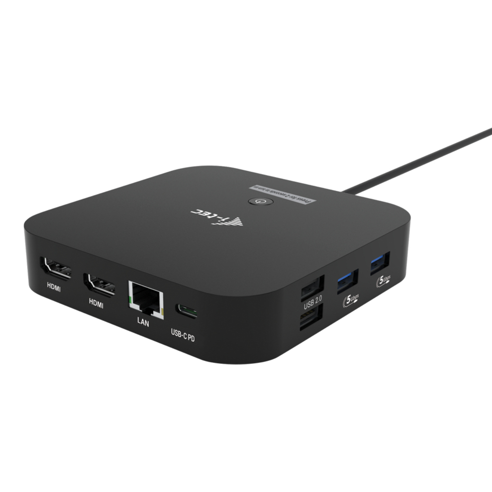 i-tec USB-C Dual HDMI Docking Station with Power Delivery 100 W