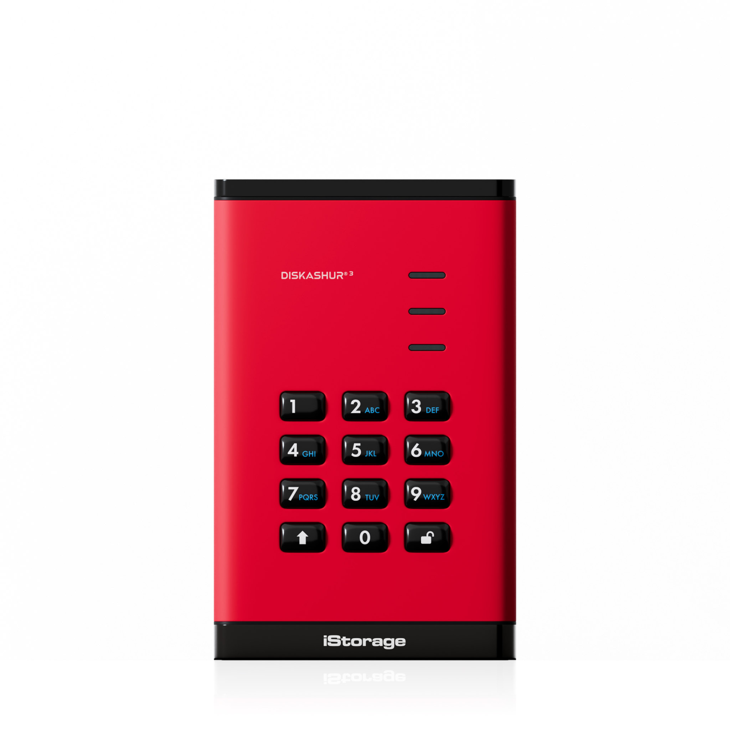 iStorage diskAshur3 External Solid State Drives - Red