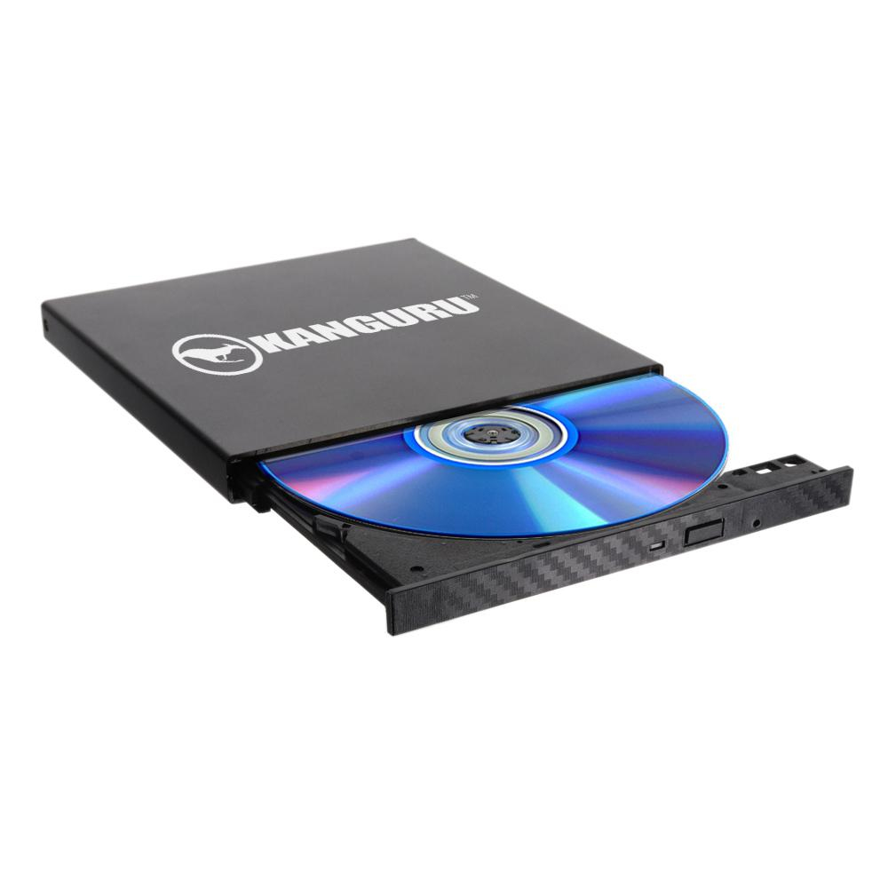 iStorage Kanguru QS Slim DVDRW DVD Burner|Supports Burning DVDs up to 24x & CDs up to 48x|Burn up to 8.5GB with Dual Layer DVDs|Dual Format DVD Burning |Buffer Under Run Protection |TAA Compliant|
