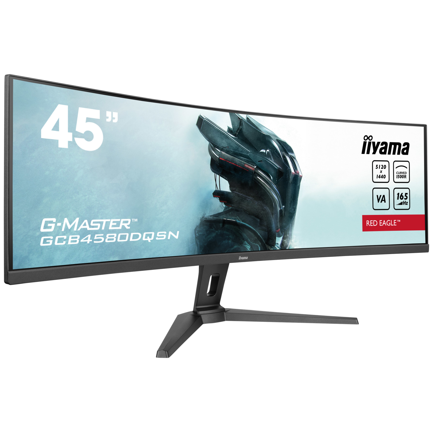 iiyama G-MASTER RED EAGLE CURVED computer monitor 114.3 cm (45") 5120 x 1440 pixels Dual QHD LED Black
