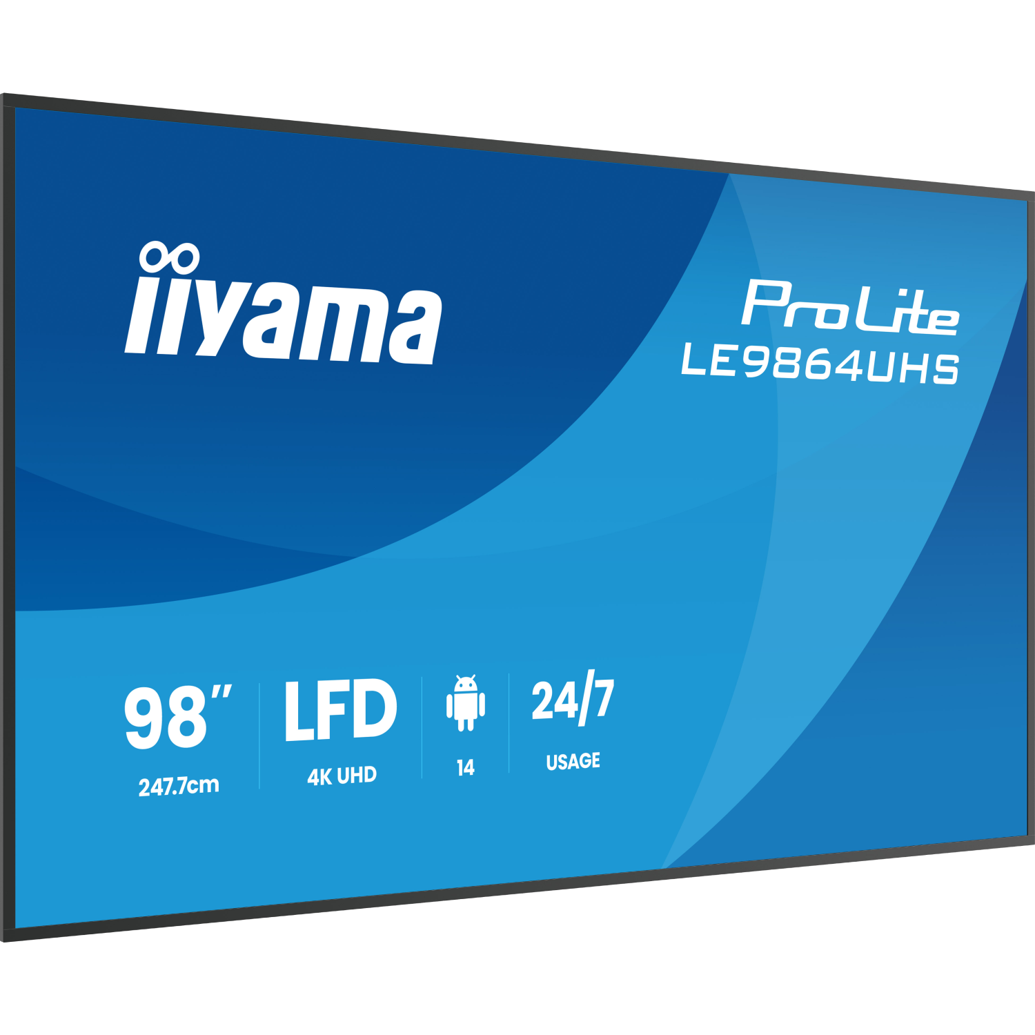 iiyama LE9864UHS-B1AG Signage Displays - 98 Inches - 4GB - Black