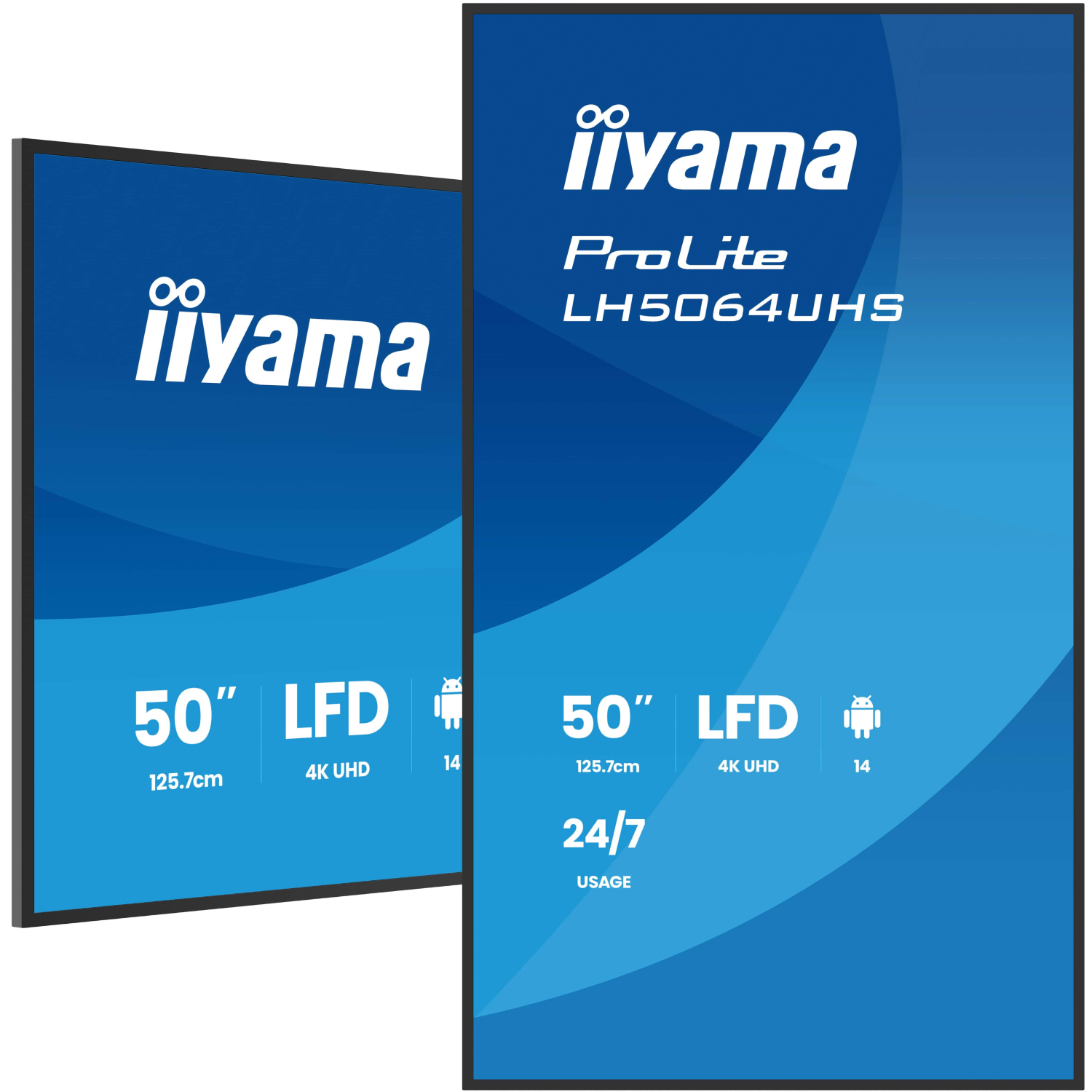 iiyama LH5064UHS-B1AG Signage Displays - 50 Inches - 4GB - Black