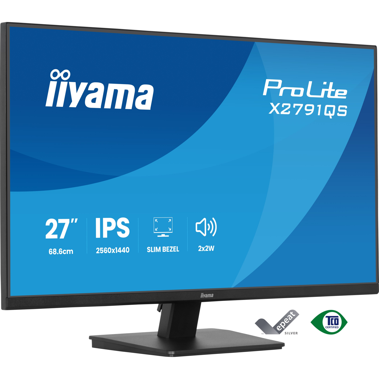 iiyama X2791QS-B1 Computer Monitors - 27 Inches - Black