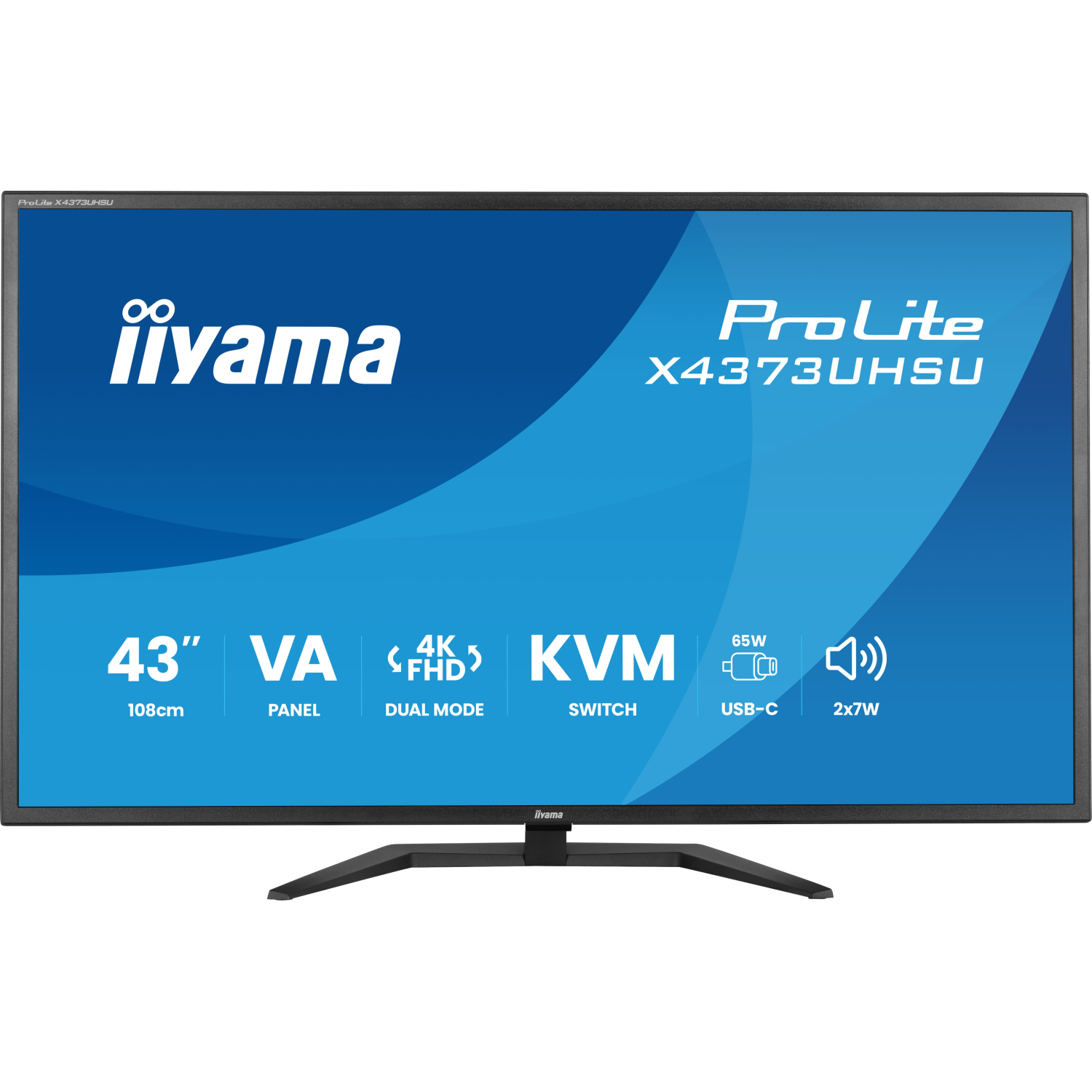 iiyama X4373UHSU-B2 Computer Monitors - 42.5 Inches - Black