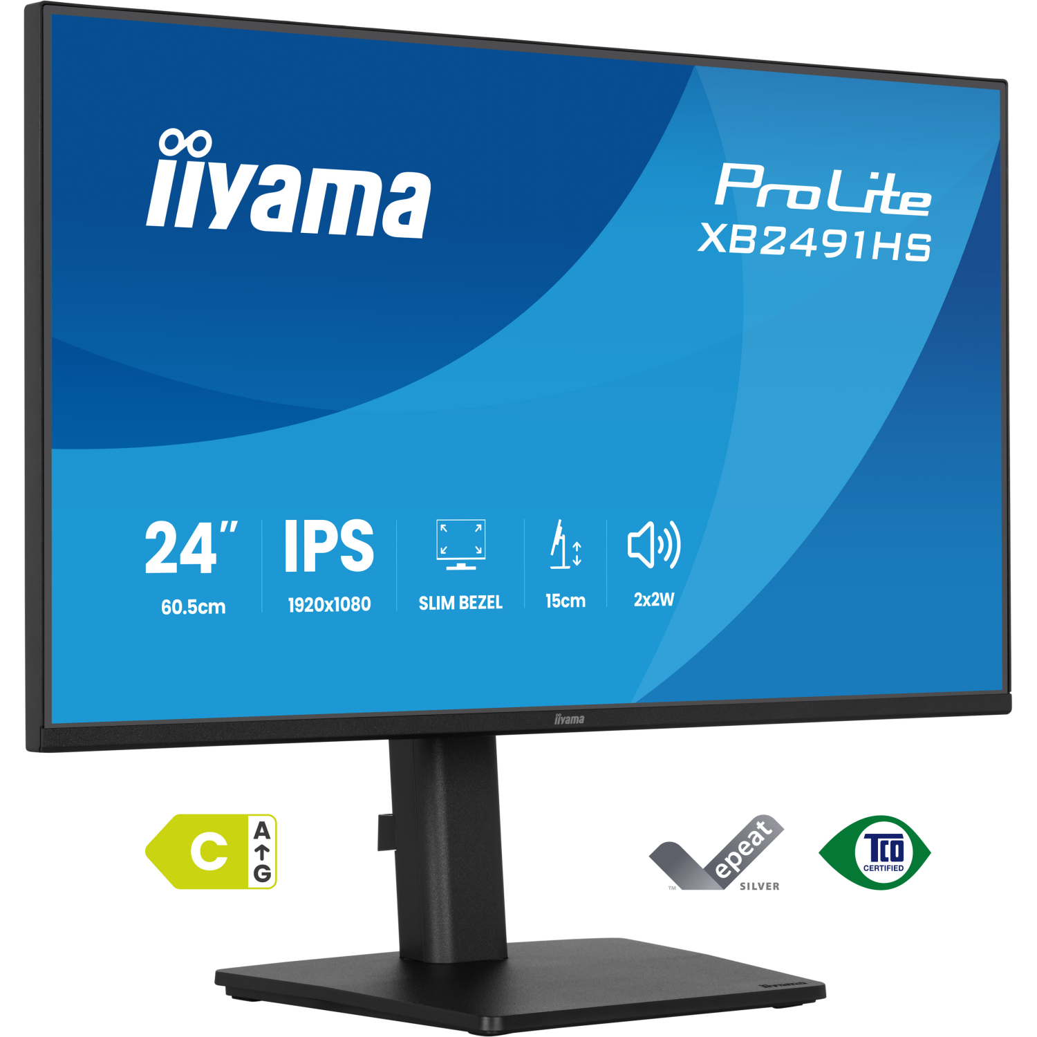 iiyama XB2491HS-B1 Computer Monitors - 23.8 Inches - Black