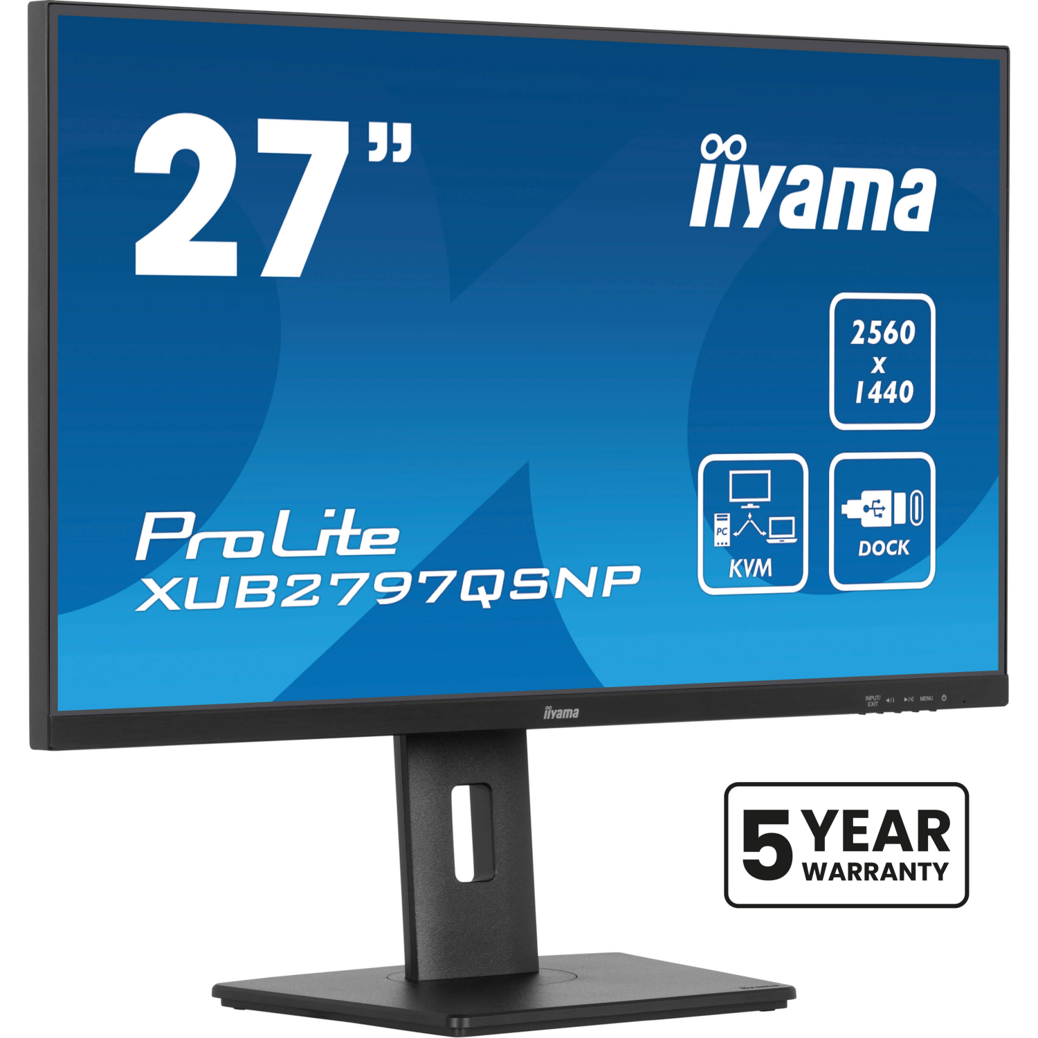 iiyama XUB2797QSNP-B1 Computer Monitors - 27 Inches - Black